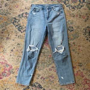 Distressed Mom Jeans